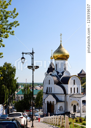 Morning Light on Kazan Church in Nizhny Novgorod Morning Light on Kazan Church in Nizhny Novgorod 128939637