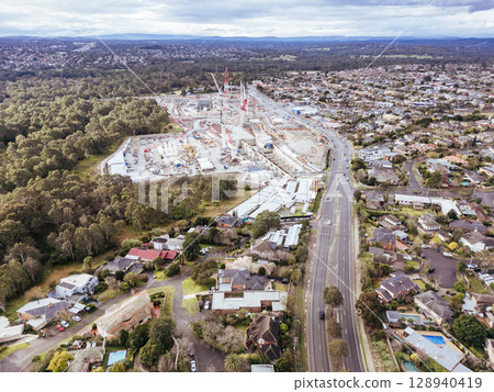 North East Link Under Construction in Melbourne Australia 128940419