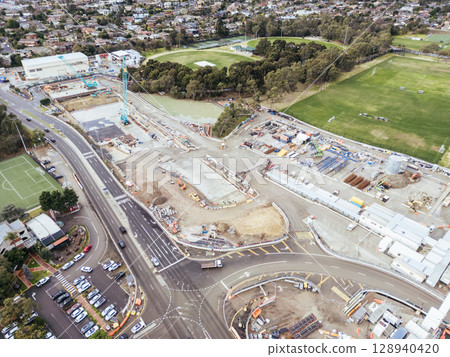 North East Link Under Construction in Melbourne Australia 128940420