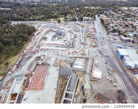 North East Link Under Construction in Melbourne Australia 128940430