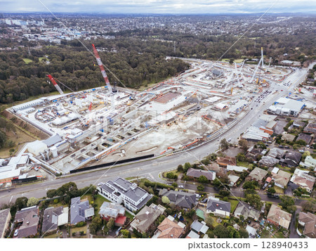North East Link Under Construction in Melbourne Australia 128940433