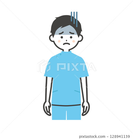 圖:一名身穿凱西服裝、表情陰鬱的男子 圖:一名身穿凱西服裝、表情陰鬱的男子 128941139