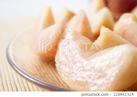 Cut peach Cut peach 128941324