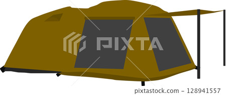 Tent graphic illustration Tent graphic illustration 128941557