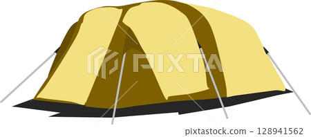 帳篷圖文素材插畫 128941562