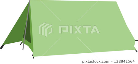 帳篷圖文素材插畫 128941564