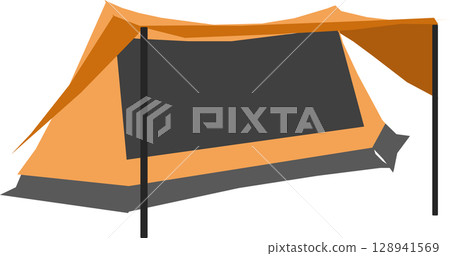Tent graphic illustration 128941569