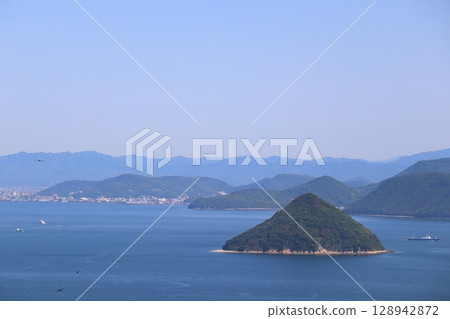 從小字岳瞭望台眺望大槌島 128942872