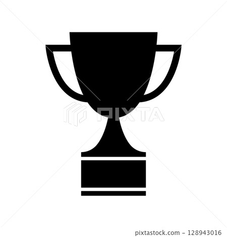 flat isolated trophy icon. Vector illustration 128943016
