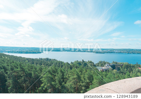 [Tampere, Finland] The view from the Pyynikki observation deck 128943189