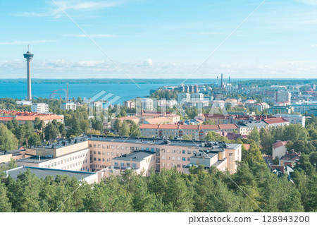 [Tampere, Finland] The view from the Pyynikki observation deck 128943200