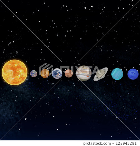Solar system_space background_square 128943281