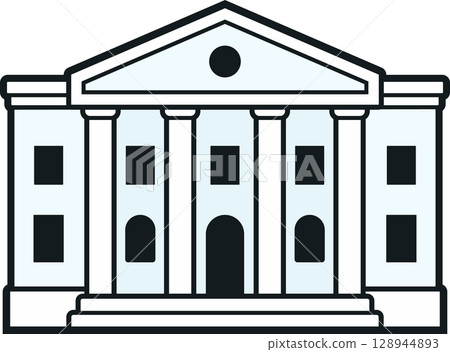 Courthouse building icon 128944893