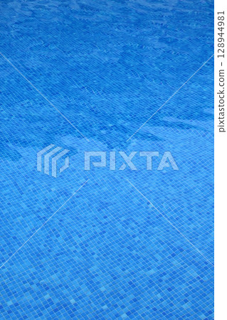 pool blue tiles pattern texture water reflection 128944981