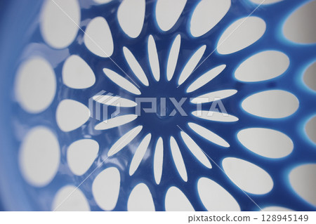 Glossy Surface With Holes In A Form Of Star And Variety Oval Holes Around Glossy Surface With Holes In A Form Of Star And Variety Oval Holes Around 128945149
