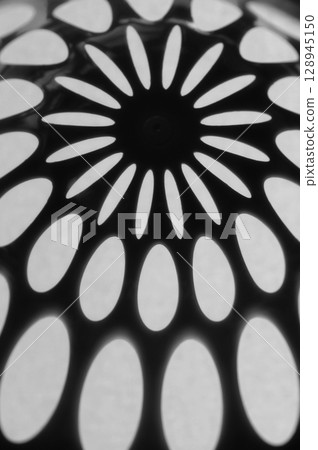 Silicon Structure With Stretched Smooth Holes Texture Background 128945150