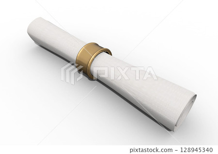roll of paper with a Ring roll of paper with a Ring 128945340