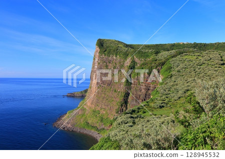 [島根縣] 晴朗的日子裡的國賀海岸摩天崖（隱岐諸島西之島） 128945532