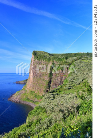 [島根縣] 晴朗的日子裡的國賀海岸摩天崖（隱岐諸島西之島） 128945535