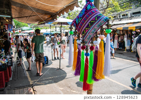 Colorful folk art 128945623