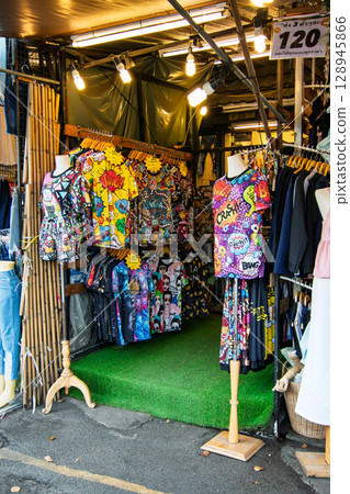 Colorful storefront Colorful storefront 128945866