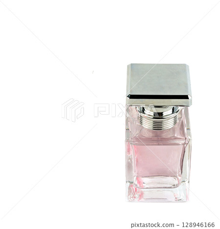 Luxury perfume in bottle isolated on white Luxury perfume in bottle isolated on white 128946166