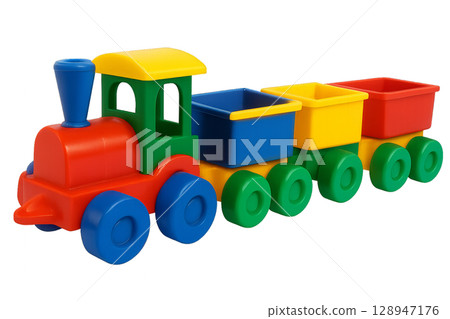 Colorful Plastic Train Set for Imaginative Play and Learning for Children Colorful Plastic Train Set for Imaginative Play and Learning for Children 128947176