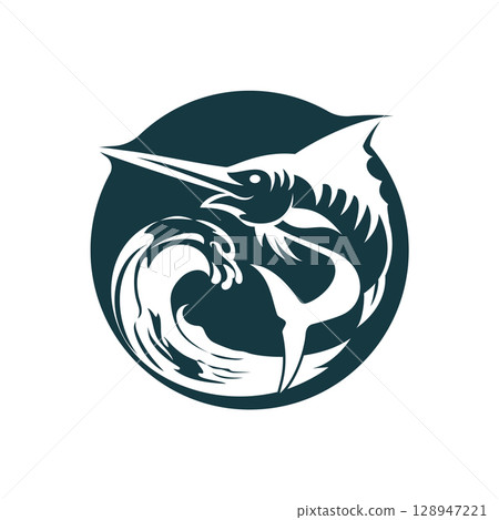 Blue Marlin Logo Design Inspiration Blue Marlin Logo Design Inspiration 128947221