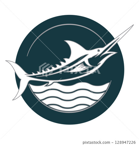 Blue Marlin Logo Design Inspiration 128947226