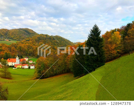 Slovenia village Jelenov Greben Slovenia village Jelenov Greben 128947378