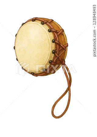 手持鼓插圖（PNG剪貼畫） 128948493