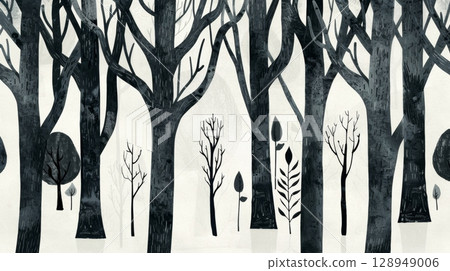 The organic pattern of grainy woodlands brings to mind a sense of wanderlust and adventure making you want to explore the depths of the forest and its mysteries 128949006