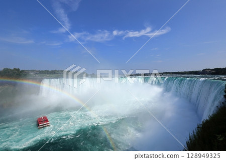 Niagara Falls in Canada, one of the three largest waterfalls in the world 128949325