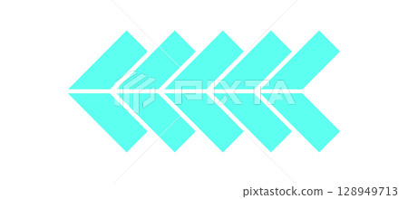 Y2K retro arrow shape. Modern abstract symbol with bold shape. Iconic design inspired by 90s aesthetic, cool geometric element, perfect for decoration and trendy streetwear. Y2K retro arrow shape. Modern abstract symbol with bold shape. Iconic design inspired by 90s aesthetic, cool geometric element, perfect for decoration and trendy streetwear. 128949713