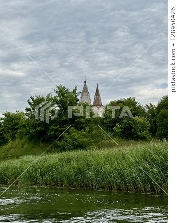 Vladimir region, Suzdal, July 4, 2025. view of Suzdal from the Kamenka River High quality photo Vladimir region, Suzdal, July 4, 2025. view of Suzdal from the Kamenka River High quality photo 128950426