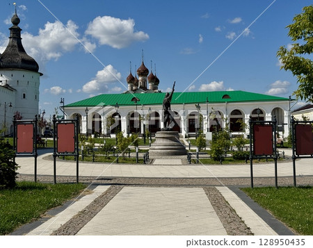 Russia Rostov Veliky July 15, 2025 Rostov Kremlin in summer. High quality photo Russia Rostov Veliky July 15, 2025 Rostov Kremlin in summer. High quality photo 128950435
