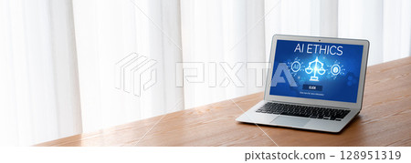 AI ethics responsibility standard law and rules on computer screen brisk AI ethics responsibility standard law and rules on computer screen brisk 128951319