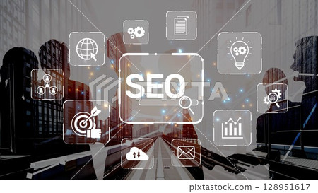 SEO Optimization and Digital Visibility Strategy Muxer 128951617