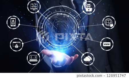 Programmer Coding with Digital Interface and Language Overlays Spire 128951747