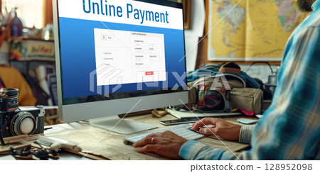 Online payment platform for brisk money transfer 128952098