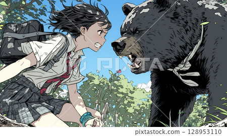 高中女生與熊搏鬥 128953110