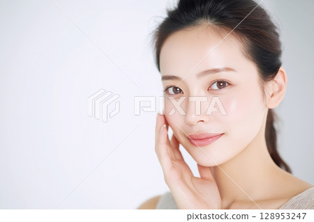 女性美麗肌膚與護膚“AI生成圖像” 女性美麗肌膚與護膚“AI生成圖像” 128953247