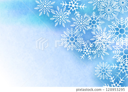 Snow Christmas winter light background 128953295