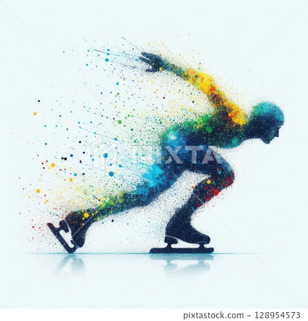 Dynamic Speed Skating in Artistic Motion with Generative AI. 128954573