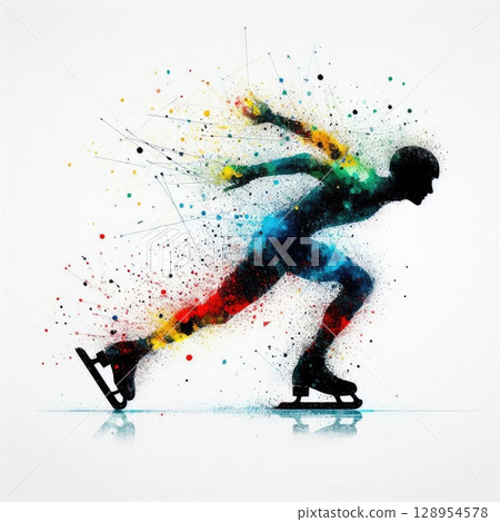 Dynamic Speed Skating in Artistic Motion with Generative AI. 128954578