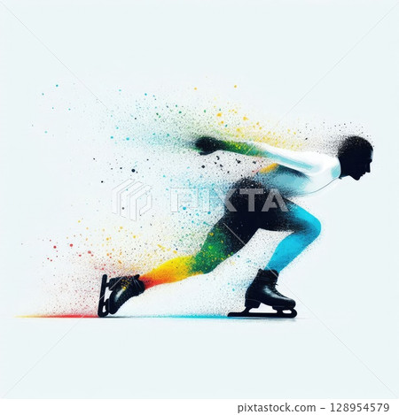 Dynamic Speed Skating in Artistic Motion with Generative AI. Dynamic Speed Skating in Artistic Motion with Generative AI. 128954579