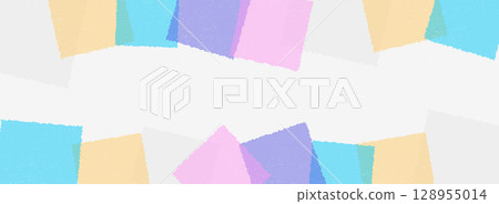 Soft pastel color block frame background illustration 128955014