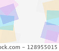 Soft pastel color block frame background illustration 128955015