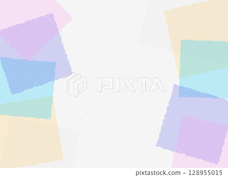 Soft pastel color block frame background illustration 128955015