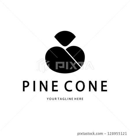 abstract simple pinecone logo pine tree design,for business,badge,emblem,pine plantation,pine wood industry abstract simple pinecone logo pine tree design,for business,badge,emblem,pine plantation,pine wood industry 128955121